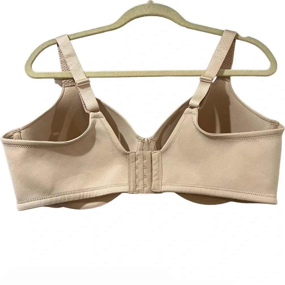 Vanity Fair Full Figure Coverage Back Smoother Underwire Beige Bra Size 42DD - Picture 2 of 7